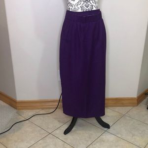 Louben long skirt  100% wool vintage size 8